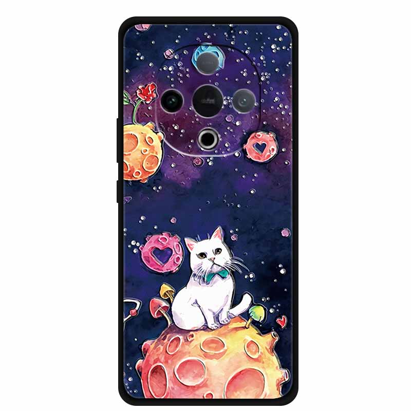 For Vivo Y300 5G Case 3D Emboss Flower Black Silicone Soft Back Cover Case For Vivo Y300C 2025 Phone Case 6.77" Coque Shell Para