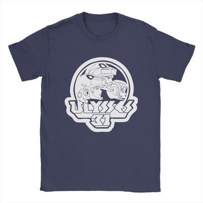 Koszulka Ulysses 31 Męska Kreskówka Niesamowita Czysta Bawełna T-shirt Okrągły Dekolt Krótki Rękaw Koszulki Plus Size Odzież