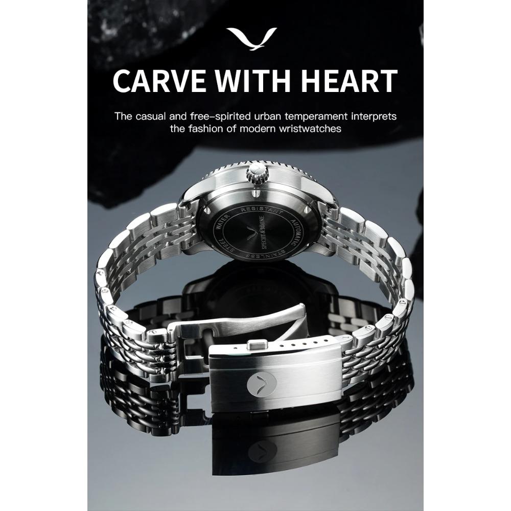 2026 New Specht & Söhne Dive Watch Miyota 8215 Mechanical Watches Bubble Domed Sapphire Crystal BGW9 Luminous 200M Waterproof
