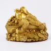 Ornement Grenouille Dorée en Laiton pour la Richesse et la Prospérité, Cadeau pour Ouverture de Magasin, Objet Décoratif pour Salon et Bureau, Artisanat