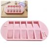 Nail Art Tip Storage Tray 10 Grids with L/R Mark Transparent False Nail Display Case for Professional Nail Use