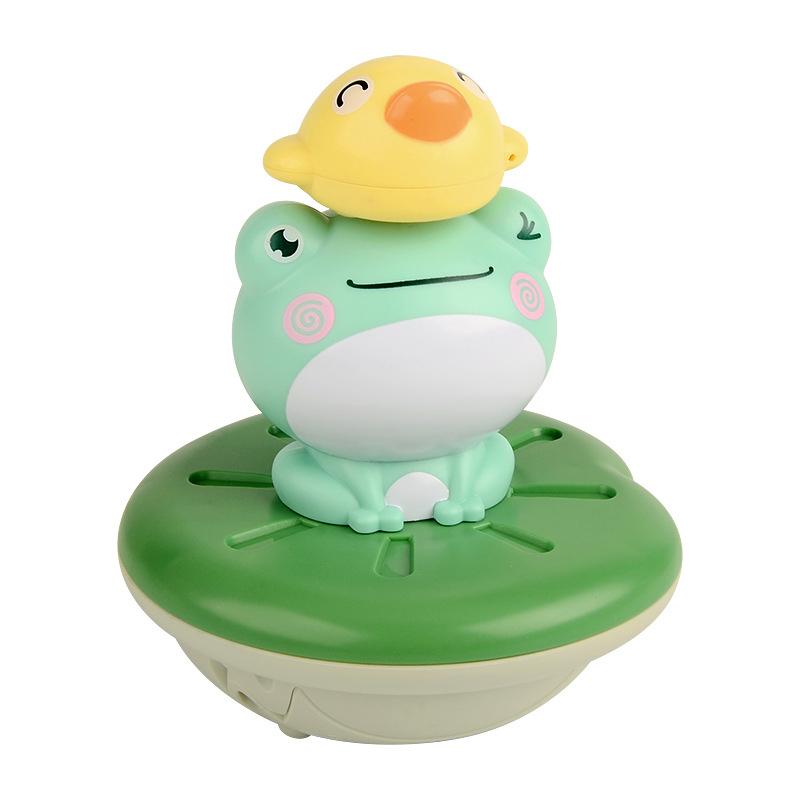 Spraying Frog Fountain Bath Toy Set Cute Waterproof Electric Children Water Toy Suitable For Bathroom Swimming Pool