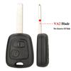 jingyuqin Remote Car Key For Citroen C1 C2 C3 C4 For Peugeot 106 206 306 307 107 For Toyota Aygo 2Buttons 433Mhz 4D70/ ID46 Chip