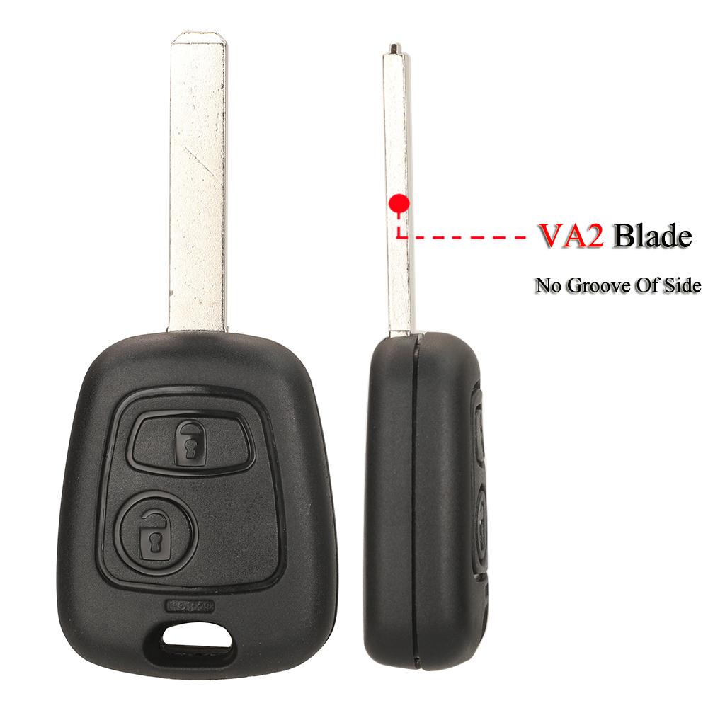 jingyuqin Remote Car Key For Citroen C1 C2 C3 C4 For Peugeot 106 206 306 307 107 For Toyota Aygo 2Buttons 433Mhz 4D70/ ID46 Chip