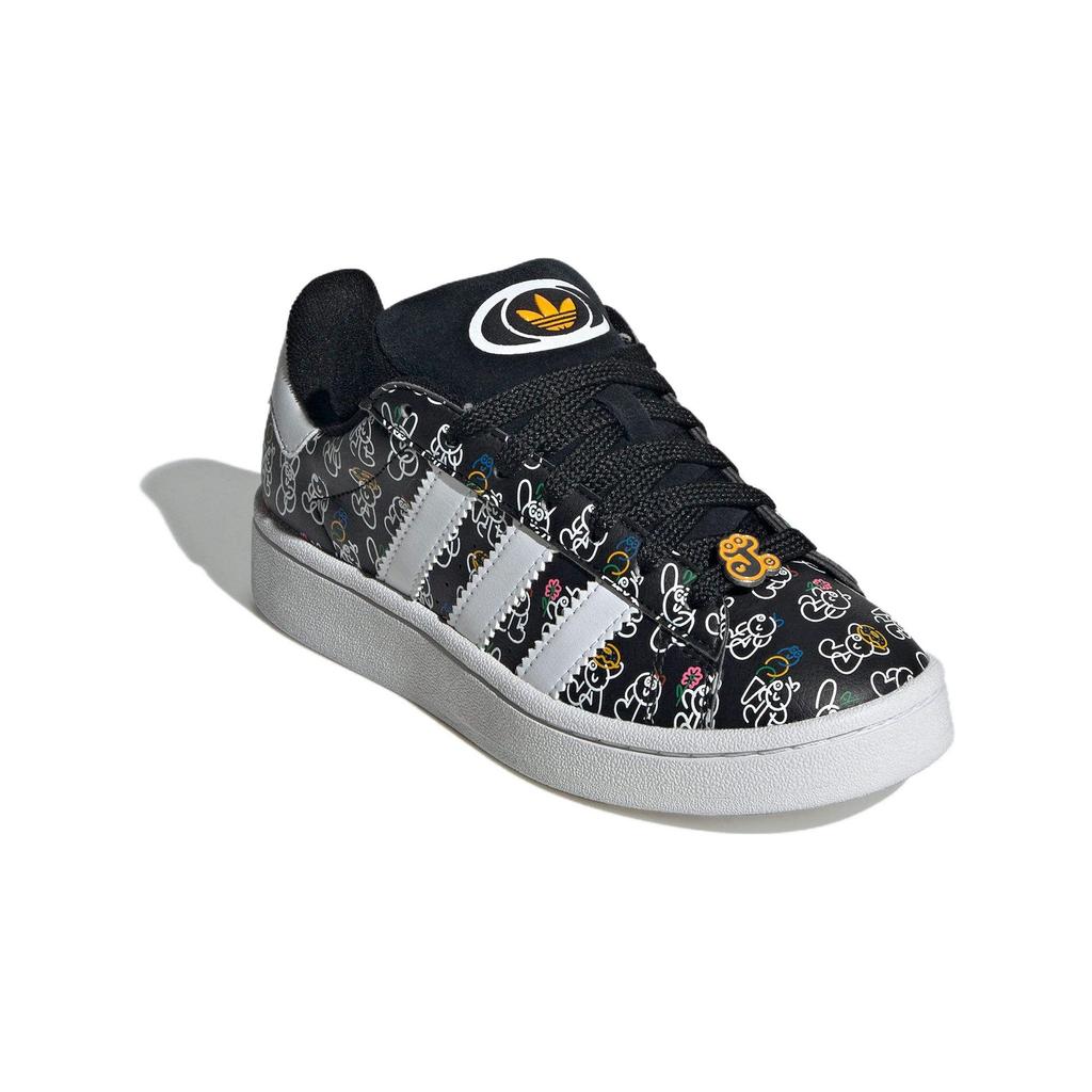 James Jarvis x Adidas Campus 00s J Allover Characters Kids Sneakers Black Core-Black Cloud-White ID9861