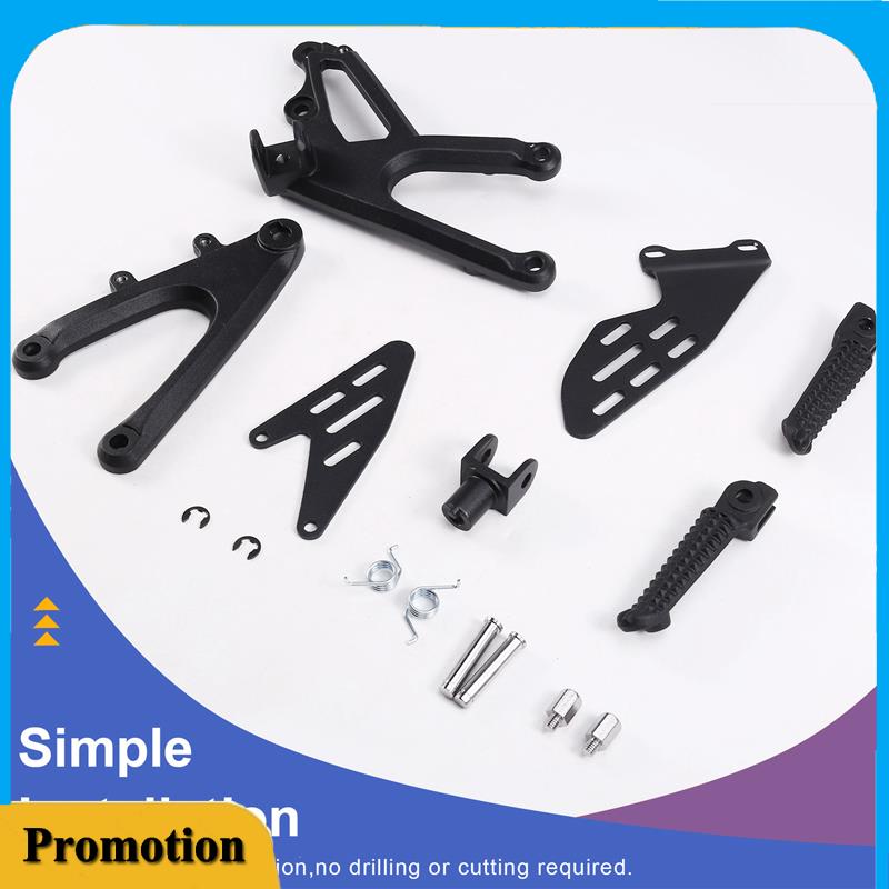 Portable Motorcycle Front Rider Footrest Foot Pegs Footpegs Rearset Brackets For Yamaha YZF R1 1000 2007 2008