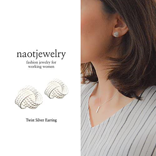 [Naot Jewelry] Twist Silver Earrings (PS02)