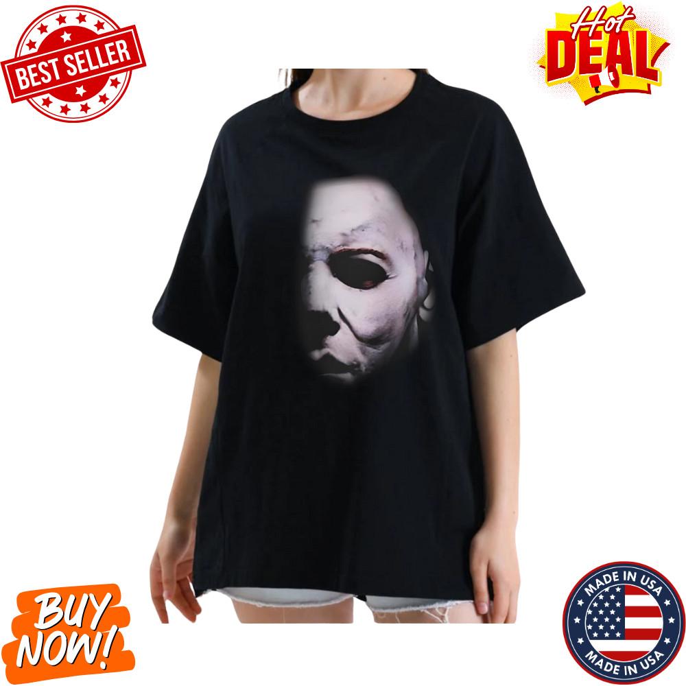 Michael Myers Inspired Halloween Shirt Horror Movie Graphic Tee Scary Mask S-5XL Unisex T-Shirt