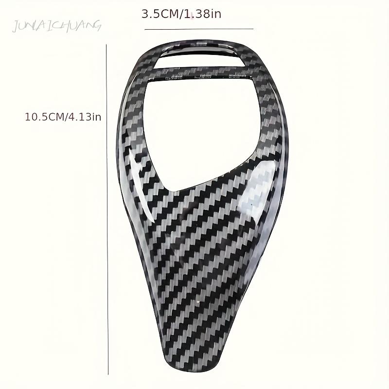 Carbon Fiber Gear Shift Knob Cover for BMW F20 F21 F22 F23 F30 F32 F34 F35 F36 F06 F12 F25 F26 F15 F16 Premium Interior with Precision Fit & Stylish
