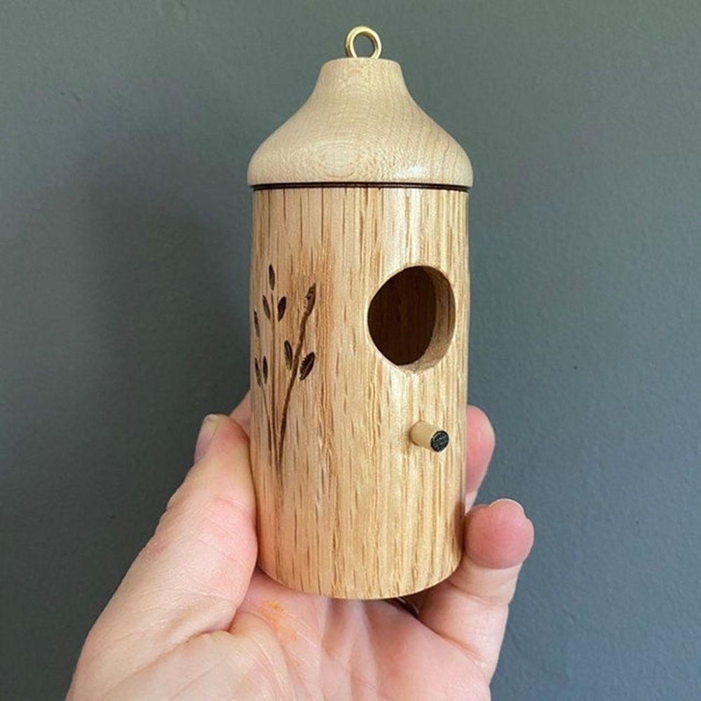 Wooden Hanging Bird House Handmade Pet Cottage Pet Cottage Hummingbird House Outdoor Decoration