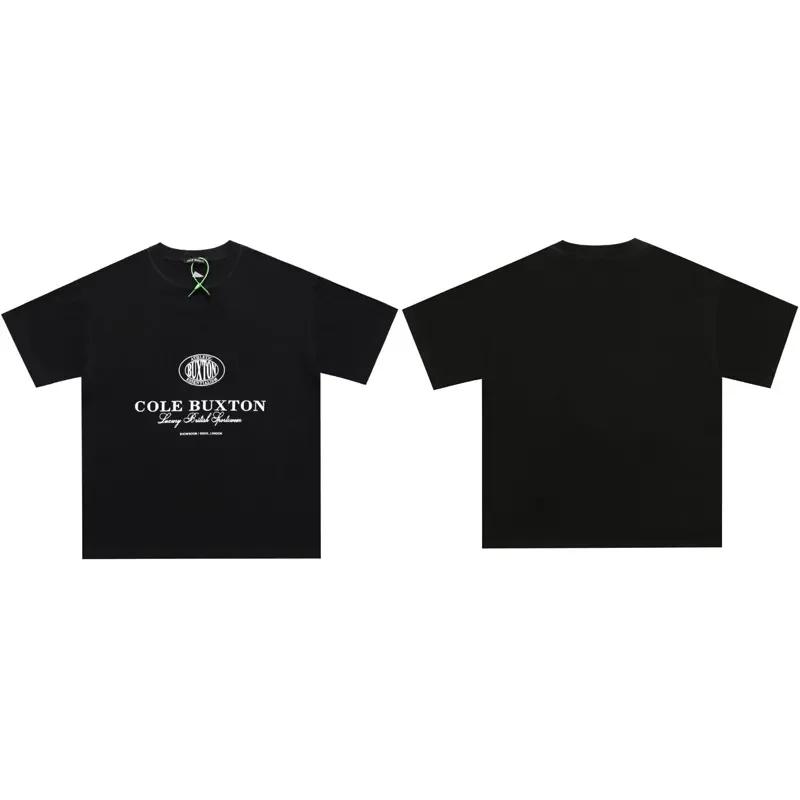 Summer Fashion Heavyweight Retro Men's English Letters 100% Cotton Printed Round Neck High-quality Casual Fitness Street T-shirt