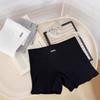 2025 Women's Antibacterial Cotton Safety Shorts - Three-in-One, Breathable, White