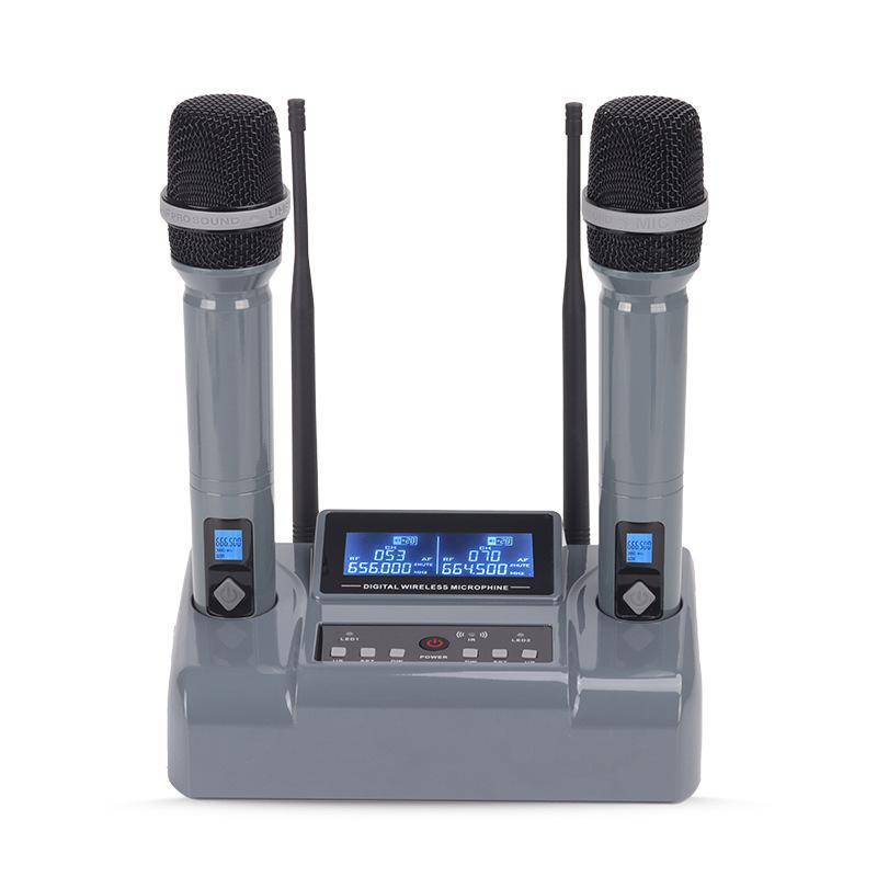 Karaoke Wireless Microphone Handheld Microphone 520-790MHz Long Battery 50M/164FT Range For Karaoke Live Stage Perform