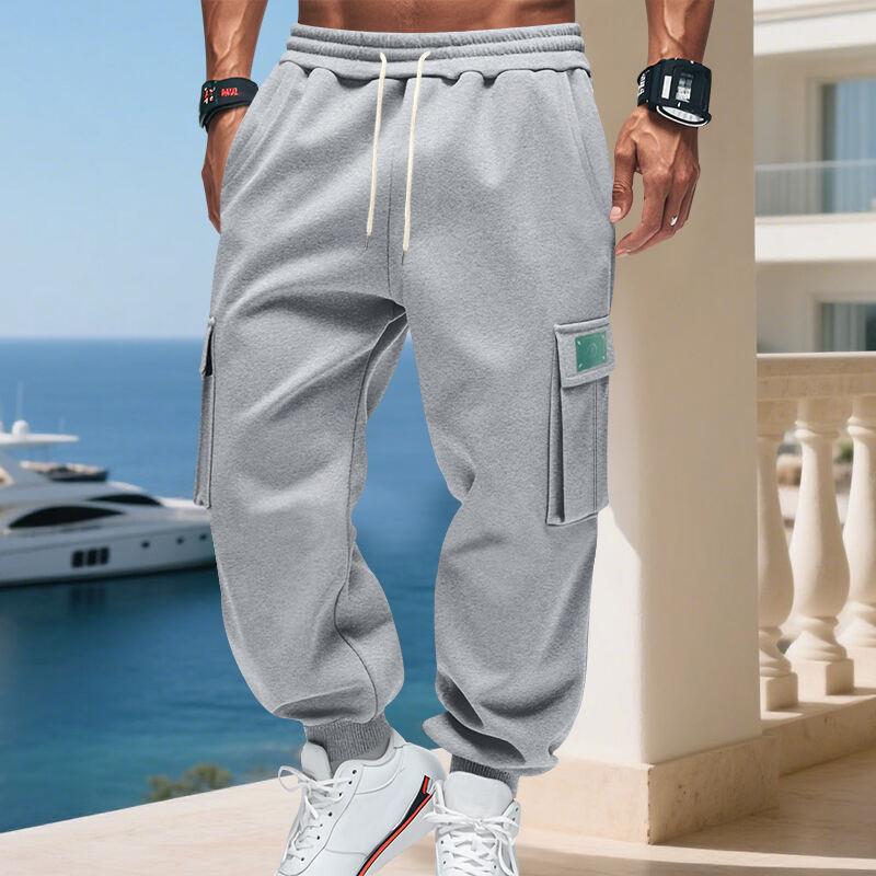 Autumn  Winter American Velvet Men's Loose Casual Sports Outdoor Multi-pocket Work Sleeves