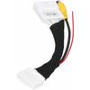 Adaptateur de Caméra de Recul 24 Broches, Câble de Connexion de Caméra de Stationnement Inversé Câble Adaptateur RCA Câblage