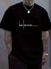 Heren 100% Katoen Balance Grafisch T-shirt - Ademend Ronde Hals Korte Mouw VS