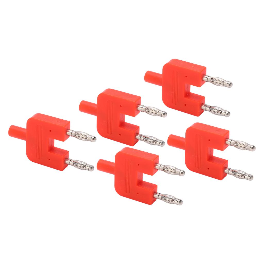 5Pcs Dual Banana Plug Double Row 1 Female To 2 Male Strong Connectivity Good Conductivity Banana