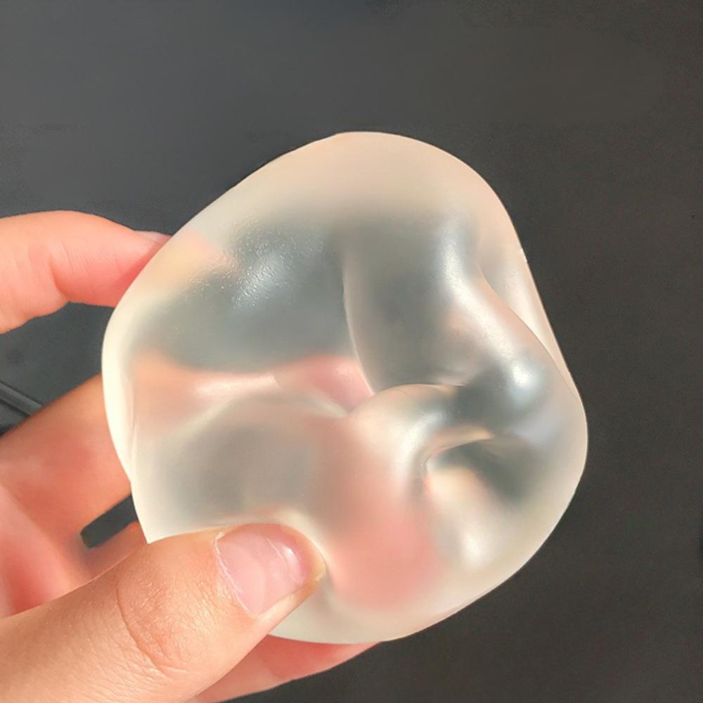 

Cute Squeeze Plasticity Mochi Fidget Toys Transparent Coconut Oil Maltose Sensory Toy Funny Anti-stress for Adults holiday Gifts белый