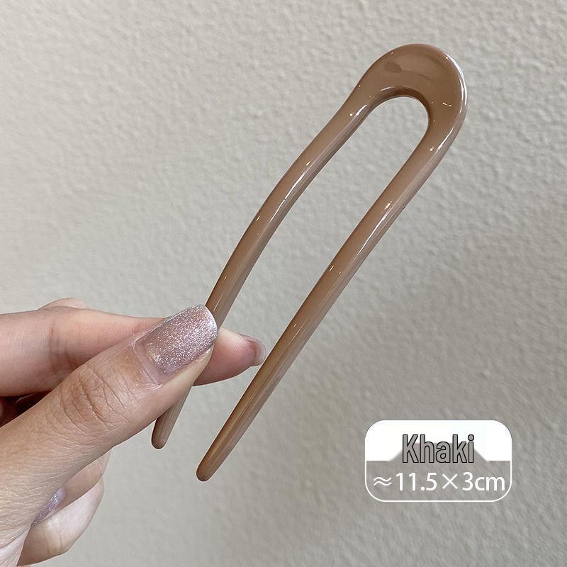 Acrylic Modern U-Shaped Hairpin: Elegant Korean Daily Headwear