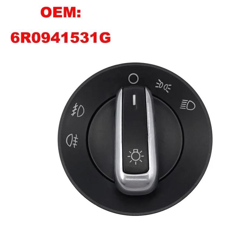 Переключатель-ручка управления фарой и противотуманной фарой Кнопка управления ходовым светом и противотуманной фарой для VW JETTA POLO BEETLE UP 6R0941531G 1pc