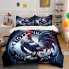 Biancheria da letto Campione di Calcio del Brasile Set Copripiumino Federe Decorazioni per la Casa (1 * Copripiumino 2 * Federe, senza piumino)