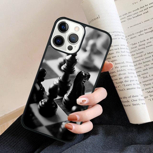 Chess Board Pieces Phone Case Back Cover for IPhone 18 17 Air 16 15 14 13 11 12 Pro Max Plus Fundas Coque