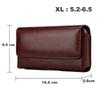 Universal Leather Mobile Phone Holster Belt Clip Case For iPhone 17 16 15 14 Pro Max Samsung Huawei Xiaomi Men Waist Bag Cover