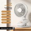 Ventilador de mesa portátil recargable USB silencioso para oficina y dormitorio