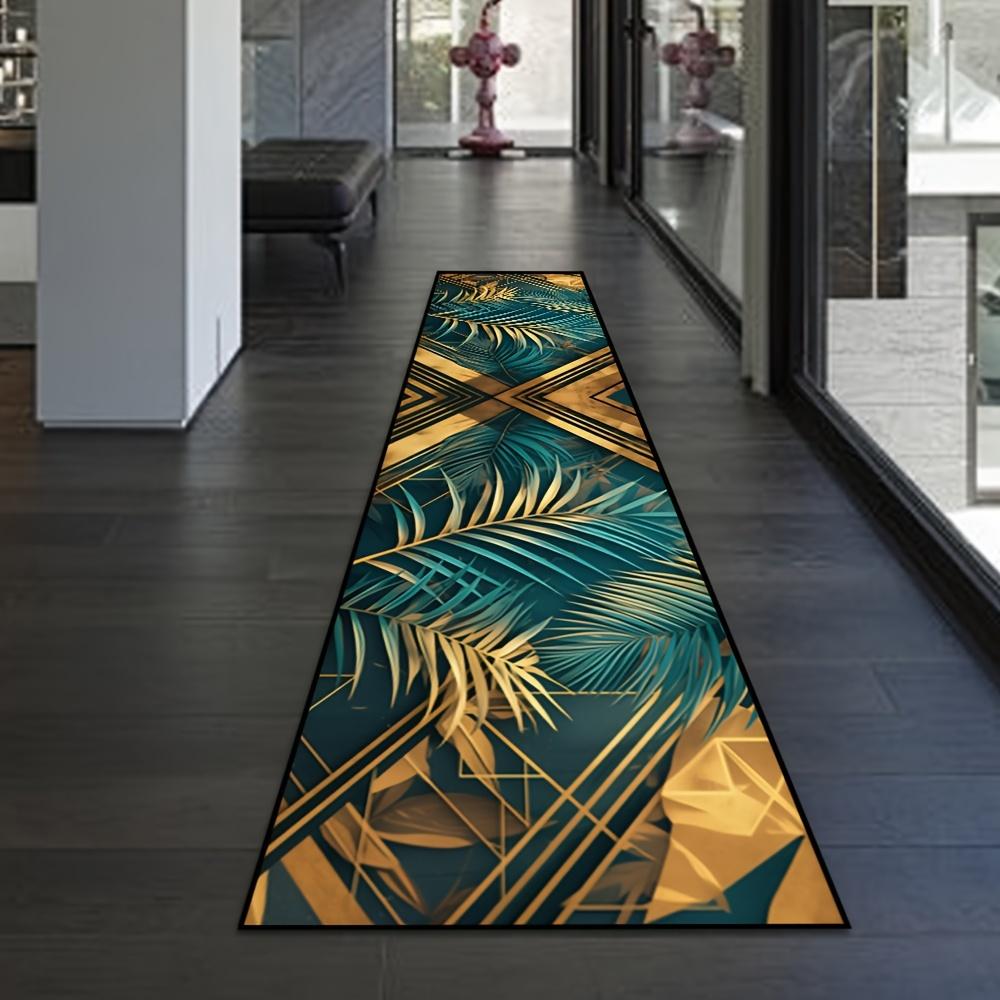 VIKAMA Premium Green Carpet Runner Rug Large Area Rugs Easy-Clean Kitchen Rug Doormat Welcome Mat  Live Room Home De