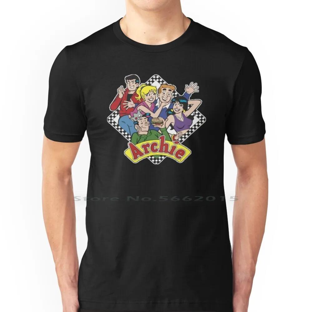 The Archies T Shirt 100% Cotton Archie Veronica Jughead Richie Classic Cartoon Comics Short Long Sleeve Tee Top