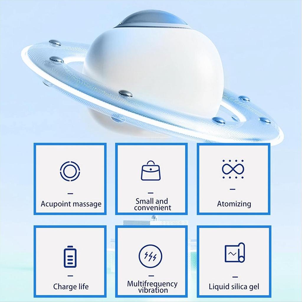 Eye Massager Moist Atomizer 6 Massage Heads 3 Modes Steam Vibration SPA Mini 3D Intelligence Massage Eye Skin Care Tool Relieve Fatigue Promote Sleep