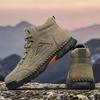 Neue Herbst Handgefertigte Leder Herrenstiefel Outdoor Design Sneakers Mann Atmungsaktive Freizeit Lederschuhe Herren Stiefeletten