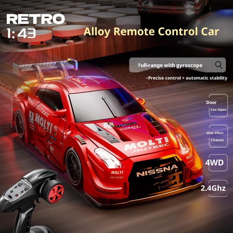 In Stock 1/43 Alloy Drift Car D43 Four-Wheel Drive Drift Car Desktop Series, Fully Proportional Including Gyroscope