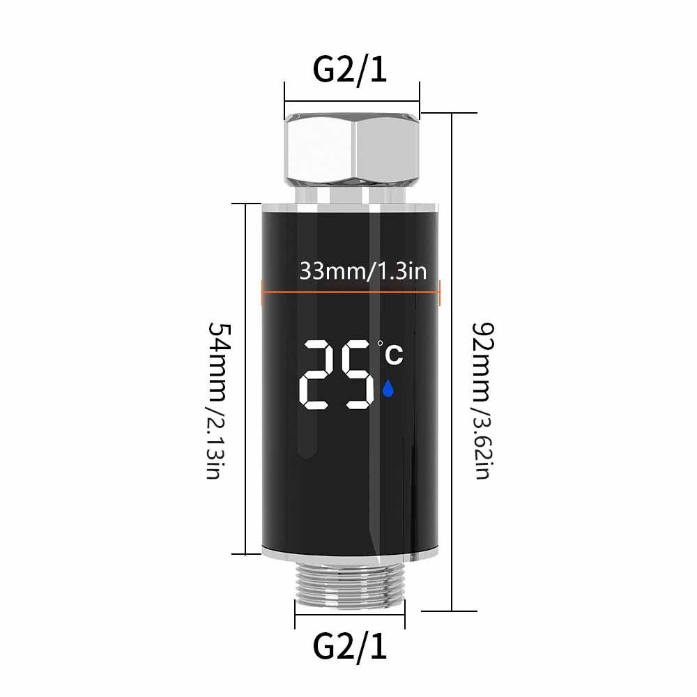 Intelligent Temperature Shower Nozzle Thermometer Faucet Thermometer  Water Temperature Monitoring
