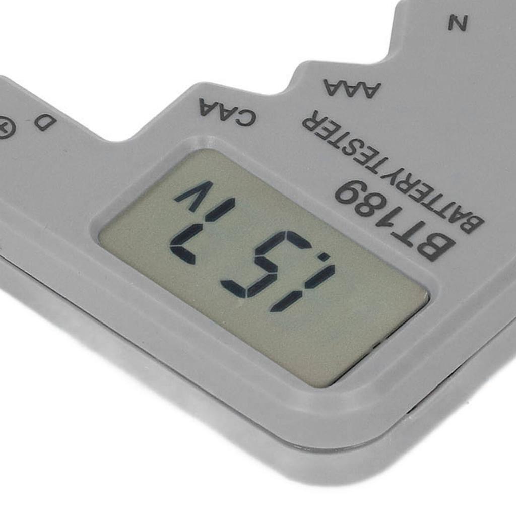 Digital Battery Tester Battery Checker for AA N 9V 1.5V 3V Cell Batteries with LCD Display and Voltage Indicator