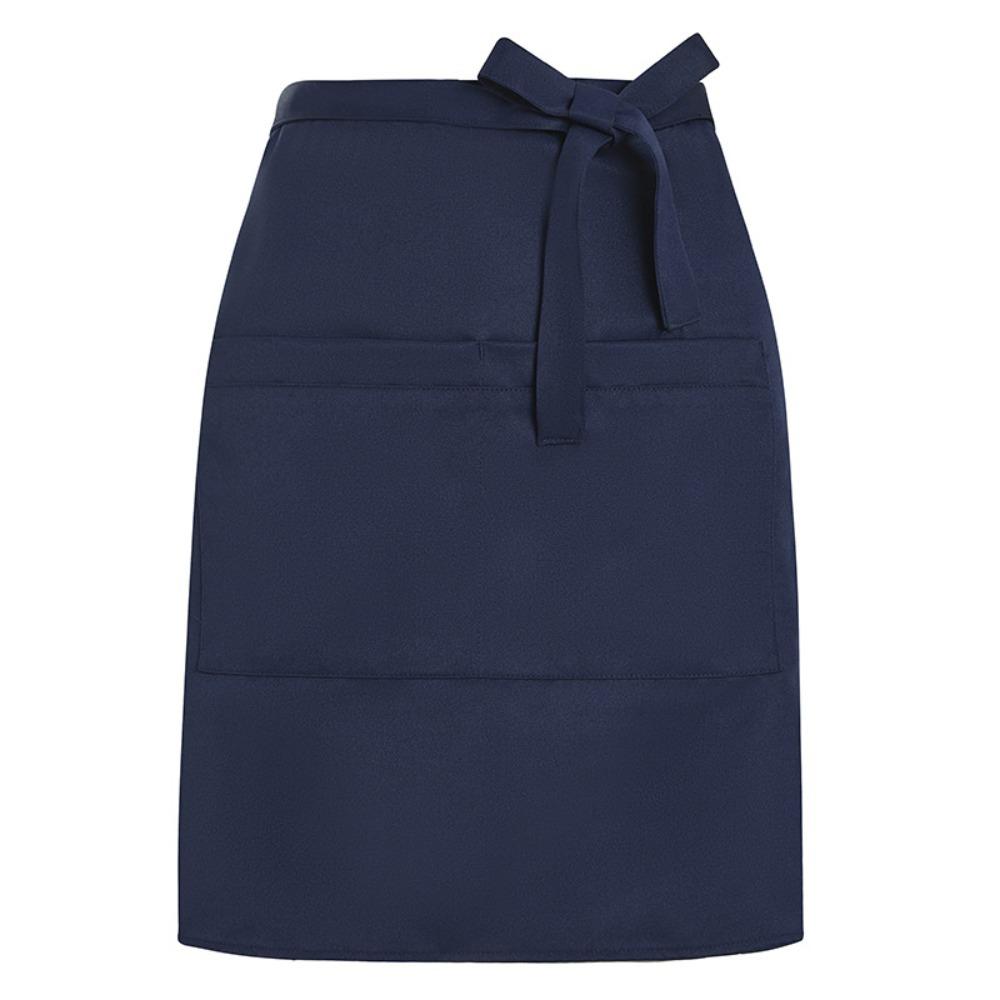 Dacron Chef Apron Solid Color Household Cleaning Apron Simple Waiter's Half-length Apron