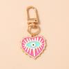 New Enamel Eyes  Key Chain Women Girls Key Ring Pendants for Handbag Decor DIY Key Holder Jewelry Gift