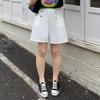 Plaque-sized Women's Summer Casual Suit Shorts High-waisted Wide-leg Fashionable and Versatile Capre Pants