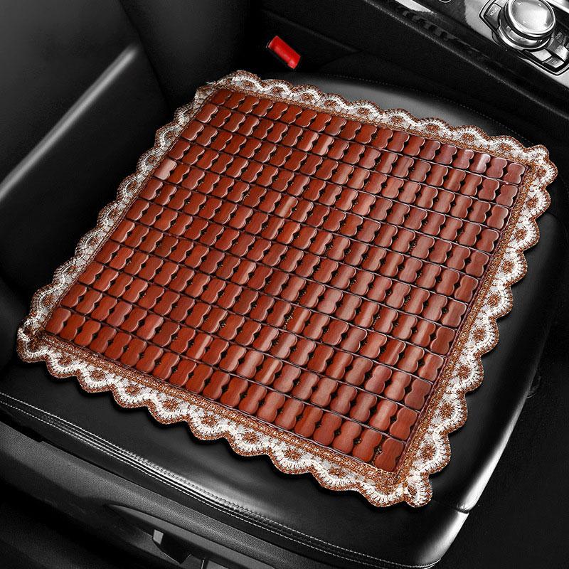 

Летняя прохладная бамбуковая подушка, чехол для сиденья автомобиля, натуральный бамбуковый квадратный коврик, цельный массажный дышащий экологически чистый водонепроницаемый