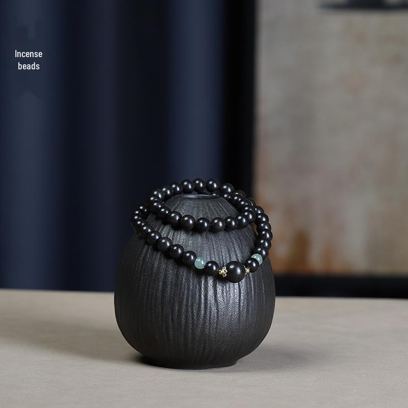 Ancient Style Double Circle Chinese Herbal Fragrance Bead Bracelet for Women - Handmade Prayer Beads