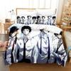 Bungou Stray Dogs S4 Beding Set Single Twin Ful Quen King-Sized Dimensionsd Dimensions Bed Linen Set Adult People Kid Bedrom Duvetcover Sets Anime Bed