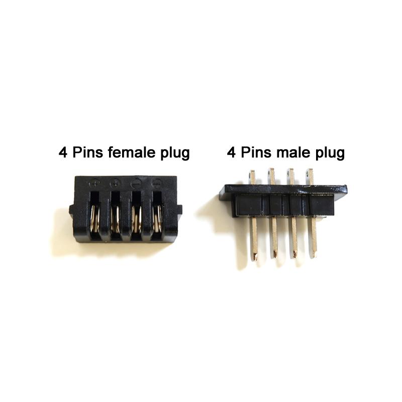 E-bike Lithium battery box Power discharge connector 4pins Male or Female, Ebike Parts power plug, For Hailong battery case