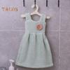 Hand Towel Princess Dress Shape Wipe Towel Soft Coral Fleece Hanging Towel for Home Kitchen Bathroom