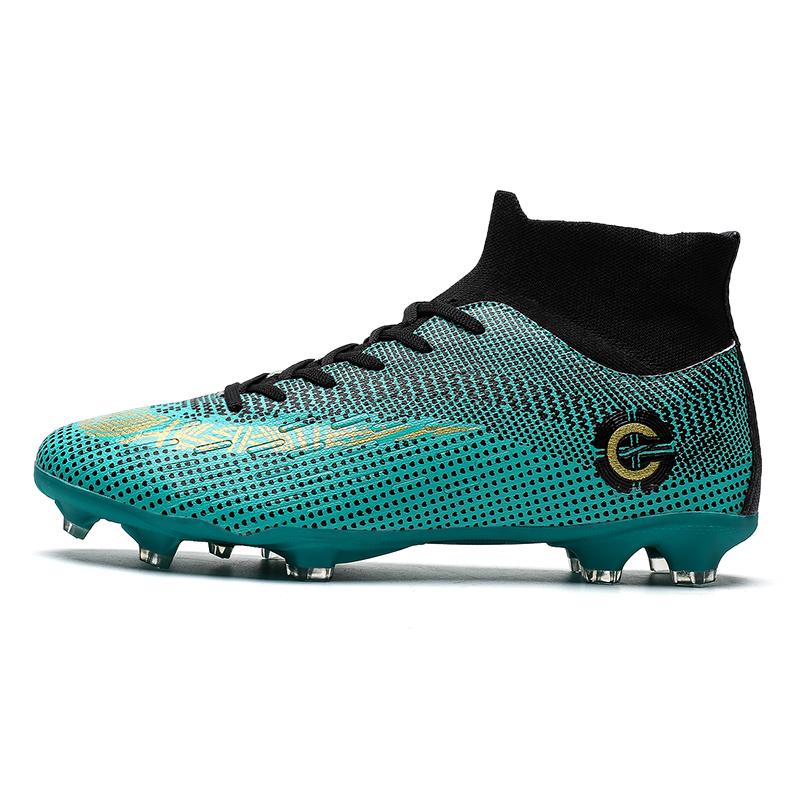 Men Football Boots Cleats Professional Kids TF/FG Indoor Society Ultralight Sneaker Soccer Shoes Resistant Casual Football Shoes