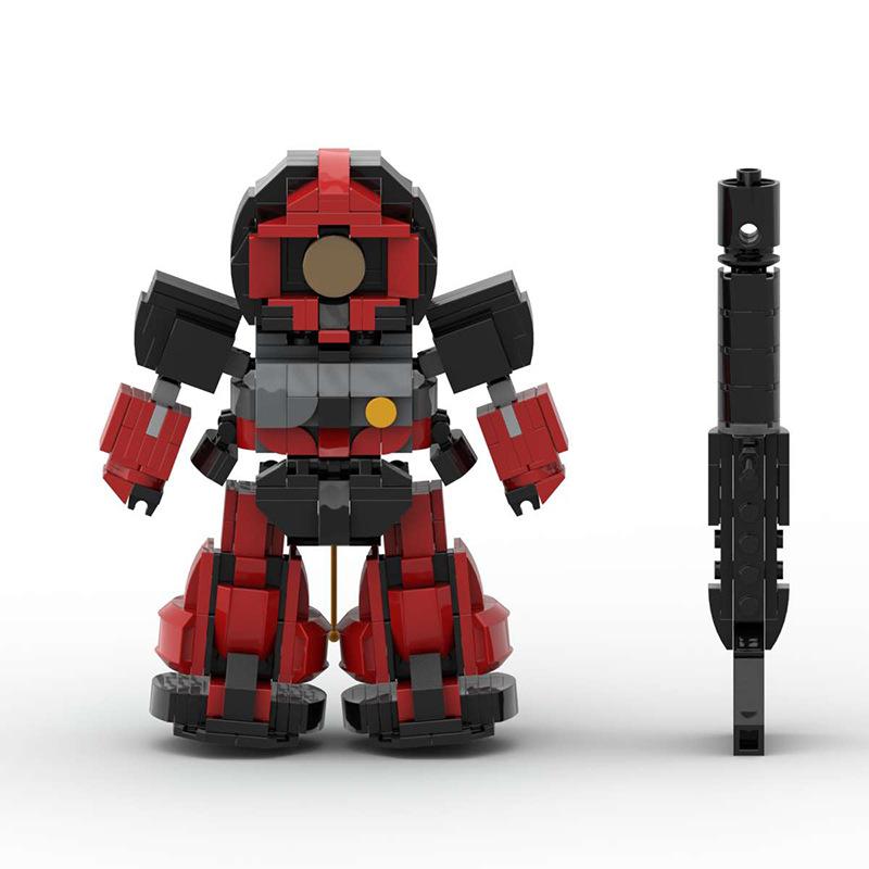 Building Blocks Compatible With Sd Big Magic Red Char Char Duck Intelligence Assembly Kids Robot Model