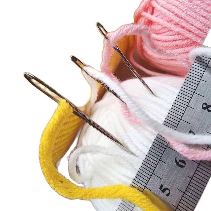 Set di Aghi per Ricamo in Filato e Pelle con Occhiello Grande - Ispessiti per Maglioni e Filato Peluche, Spedizione Gratuita