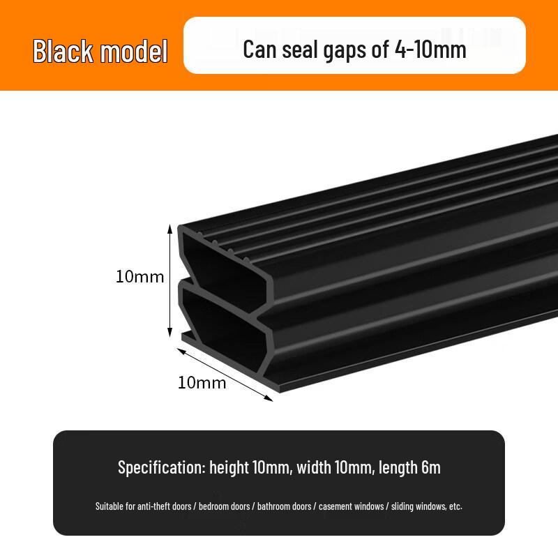 Double D-Type Door Sealing Strip
