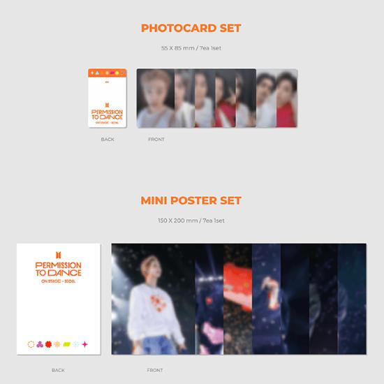 BTS PERMISSION TO DANCE ON STAGE LIVE + SEOUL Digital Code Set & POB