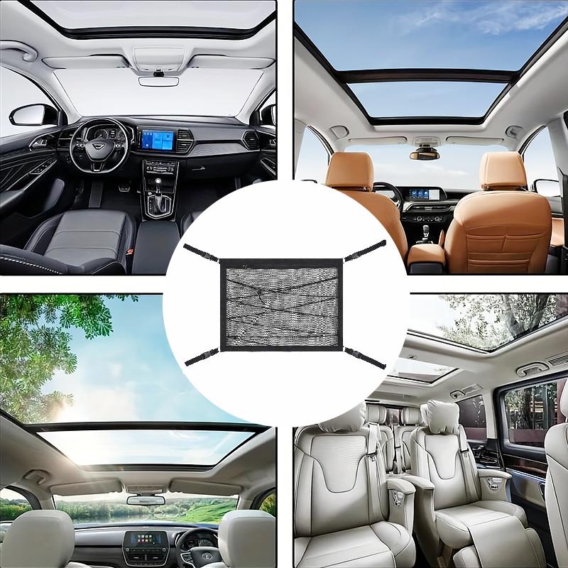 1PC Storage Net Space-saving Storage Top Net Luggage Net Polyester Car Mesh Bag Convenient Car Supplies Hanging Type Car Mesh Bag