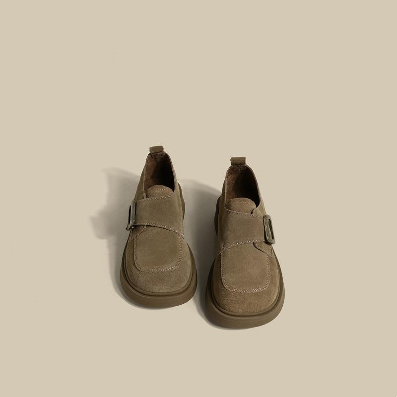 

Kolaya Kolaya British style small leather shoes women s platform shoes 2025 new autumn and winter retro Doudou single shoes 35